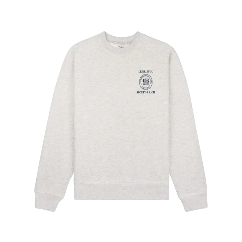 Sporty & Rich Crest Seal 100Th Anniversary Crewneck Sweatshirt 1