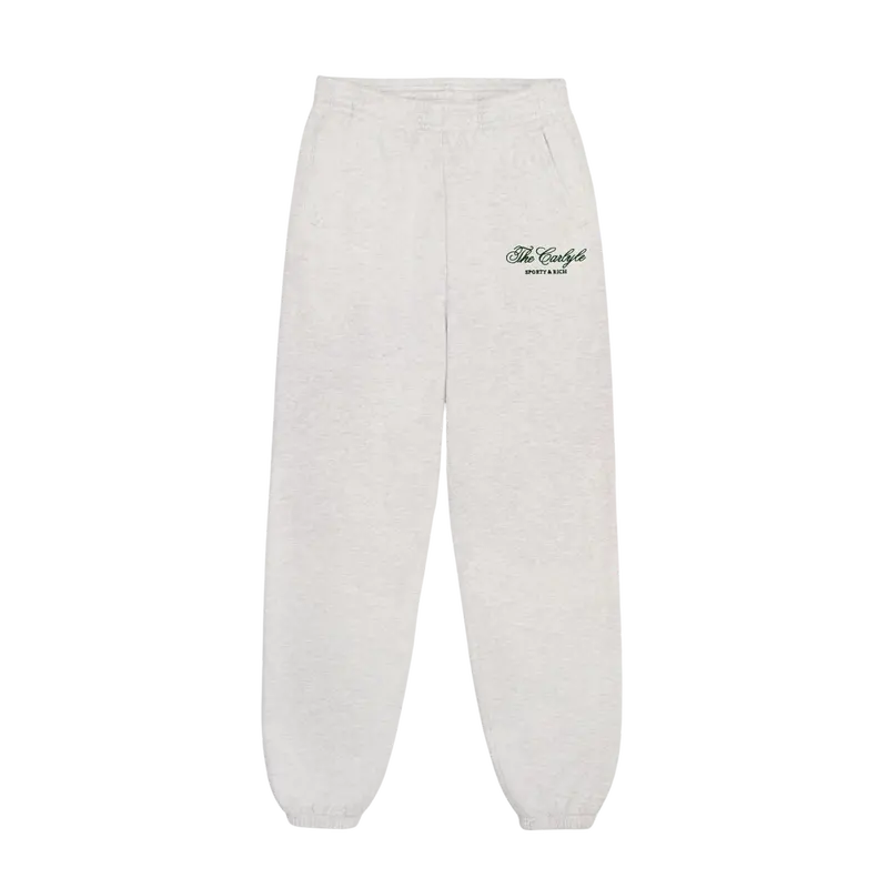 Sporty & Rich The Carlyle Script Sweatpants – Premium Lounge Wear 1