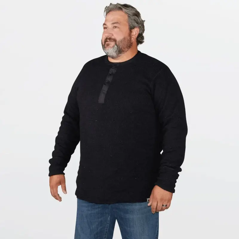 Stanfield’S Heritage Heavy Wool Henley With Graphene Fleece Lining 1