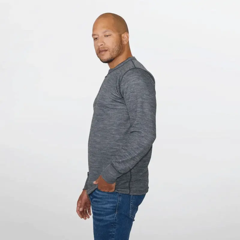 Stanfield’S Two-Layer Merino Henley – Midweight Layering Top 1