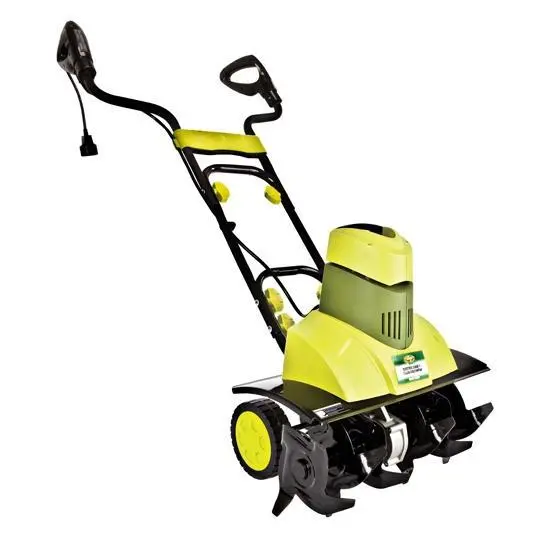 Sun Joe Tiller Joe 9-Amp Electric Garden Cultivator – Lightweight Refurbished Tiller For Small Yards 1