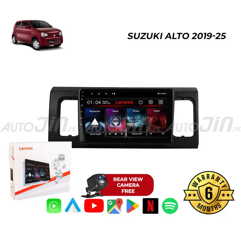 Suzuki Alto 2019–2024 Android Multimedia System With Gps, Wi-Fi, Mirrorlink & Free Backup Camera 1
