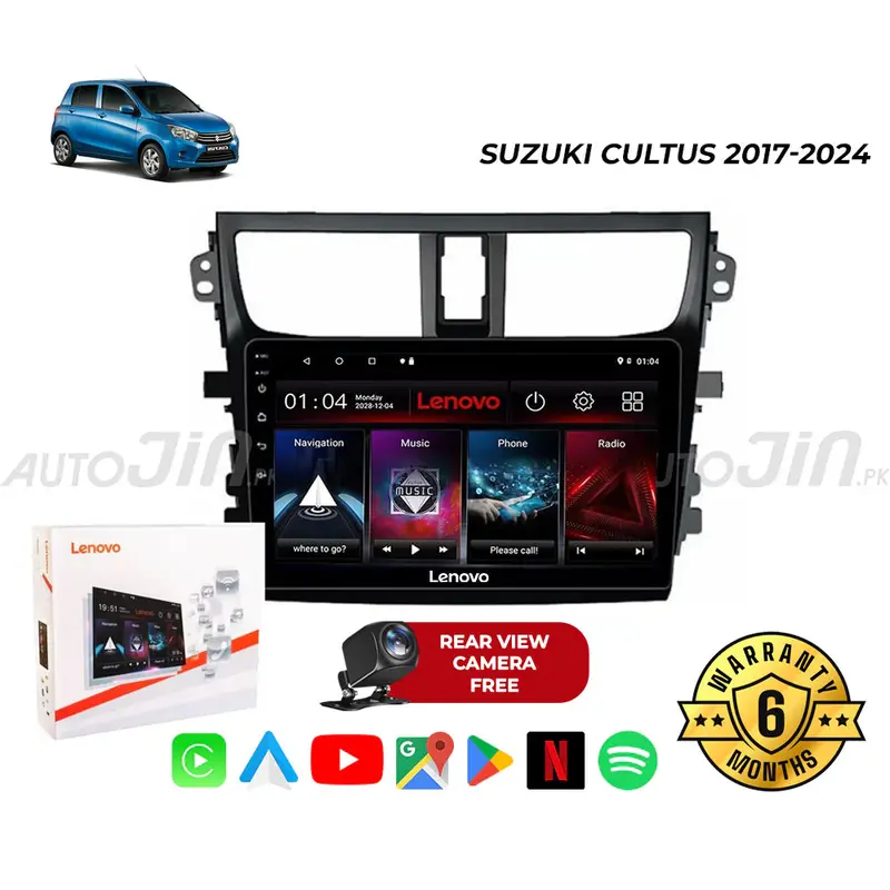 Suzuki Cultus (2017–2024) Android Multimedia Player — Touchscreen, Gps, Wi-Fi, Mirrorlink, Rear Camera Included 1