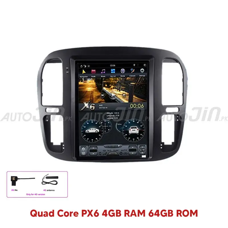 Tesla-Style Android Head Unit For Toyota Land Cruiser Prado (2001) 1