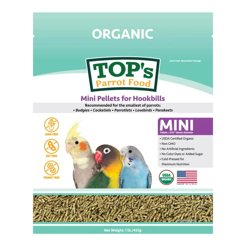 Top’S Organic Mini Pellets For Smaller Avian Species 1