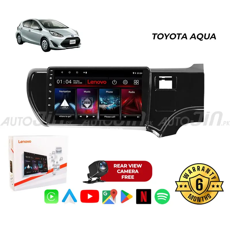 Toyota Aqua Android Infotainment System — Touchscreen, Gps, Wi-Fi, Mirrorlink, Free Backup Camera 1