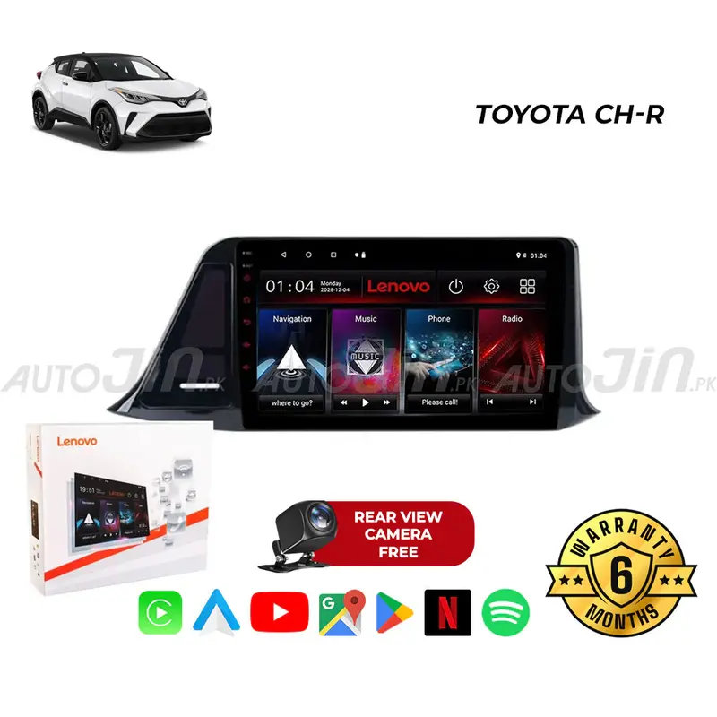 Toyota C-Hr (2017–2023) Android Touchscreen Head Unit With Gps, Wi-Fi, Mirrorlink & Free Rear Camera 1