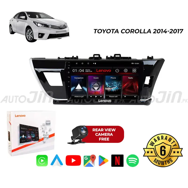 Toyota Corolla (2014–2017) Android Head Unit – 7" Touch Display, Navigation, Wi-Fi, Mirrorlink & Bonus Rear Camera 1