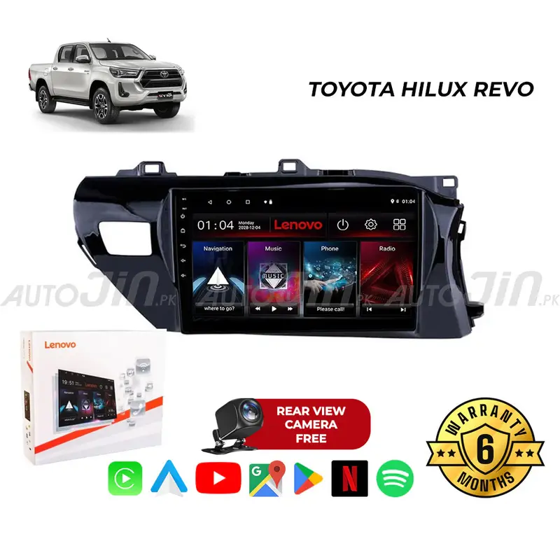 Toyota Hilux Revo (2015–2023) Android Head Unit With Gps, Wi-Fi, Mirrorlink & Free Rear Camera 1