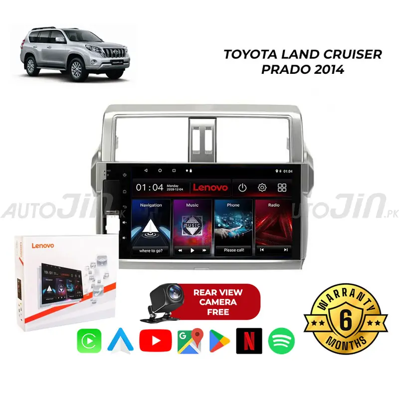 Toyota Land Cruiser Prado (2010–2019) Android 10 Multimedia Head Unit Featuring Gps, Wi-Fi, Mirrorlink & Free Backup Camera 1