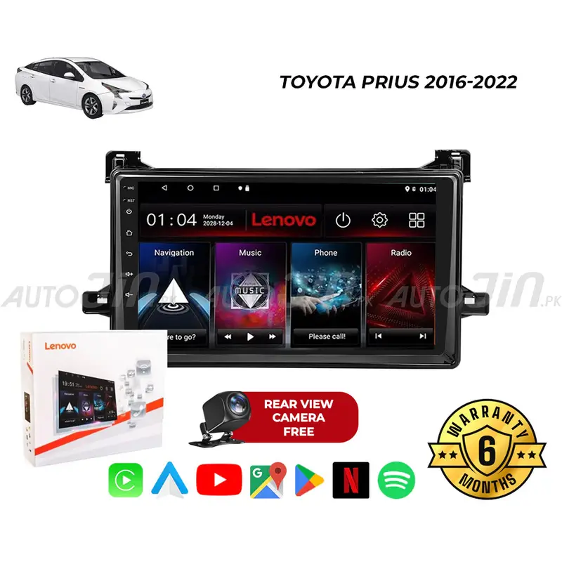 Toyota Prius (2016–2022) Android 10 Car Multimedia System — Gps, Wi-Fi, Mirrorlink & Free Rear Camera 1