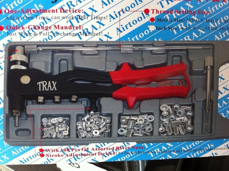 Trax Manual Rivet Nut Installer Kit – Arx-Hrn2P 1