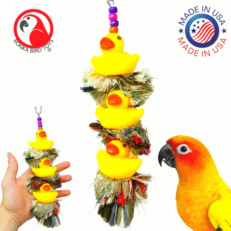 Triple Ducky Plucker Toy For Tugging And Pulling 1