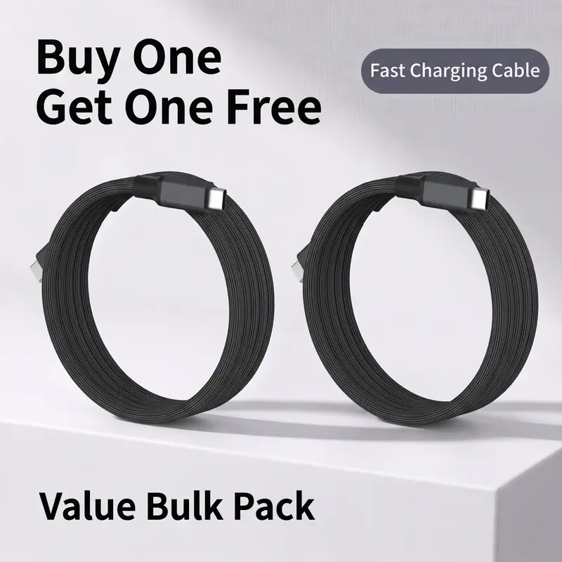 Ultra-Fast Usb-C To Usb-C Magnetic Data Cable – Bogo Deal 1