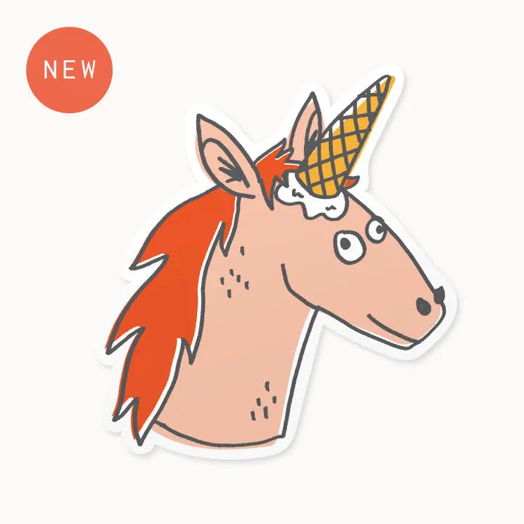 Unicorn Sticker Pack – Whimsical Vinyl Decal By Hello Doodle 1