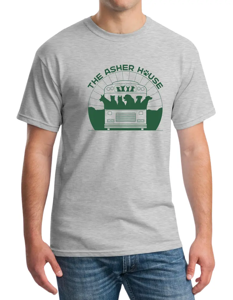 Unisex Midweight T-Shirt Featuring Promo Bus Logo 1