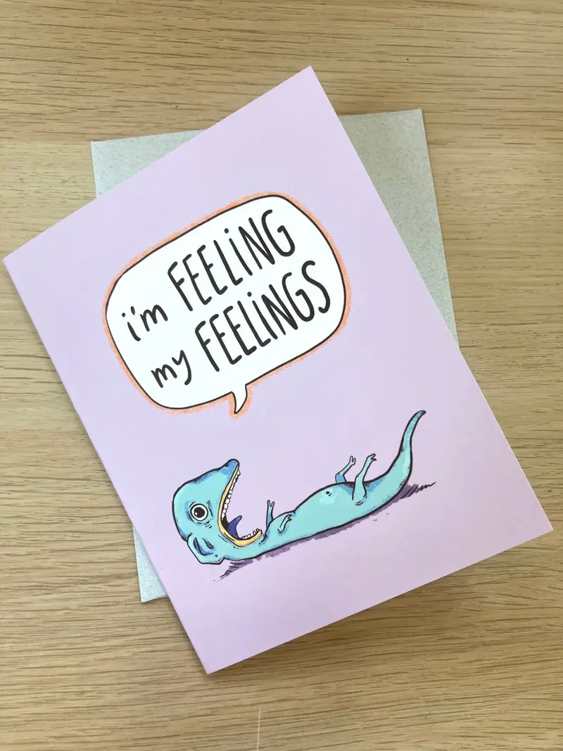 Us & We Art 'Feelings' Illustrated Greeting Card 1