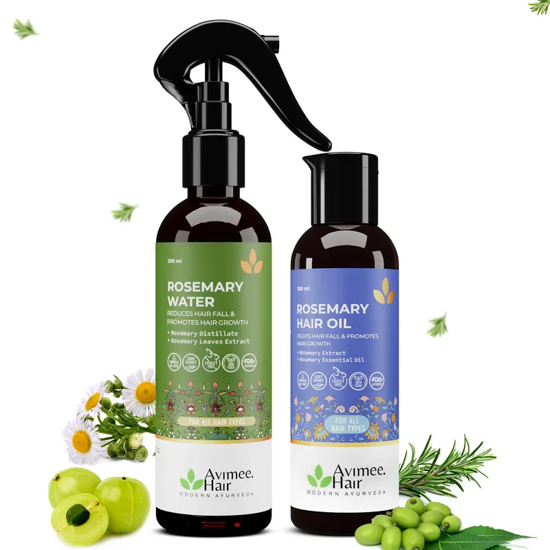 Value Rosemary Hair Care Bundle – Oil + Water + Shampoo 1