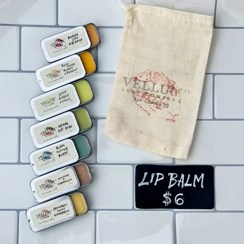 Vellum St Soap Co. Roygbiv Lip Balm Variety Pack 1