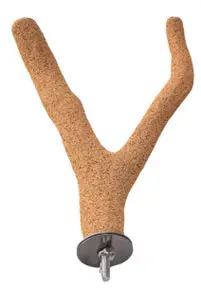 Walnut Shell Y-Shaped Grooming Perch – Assorted Sizes 1