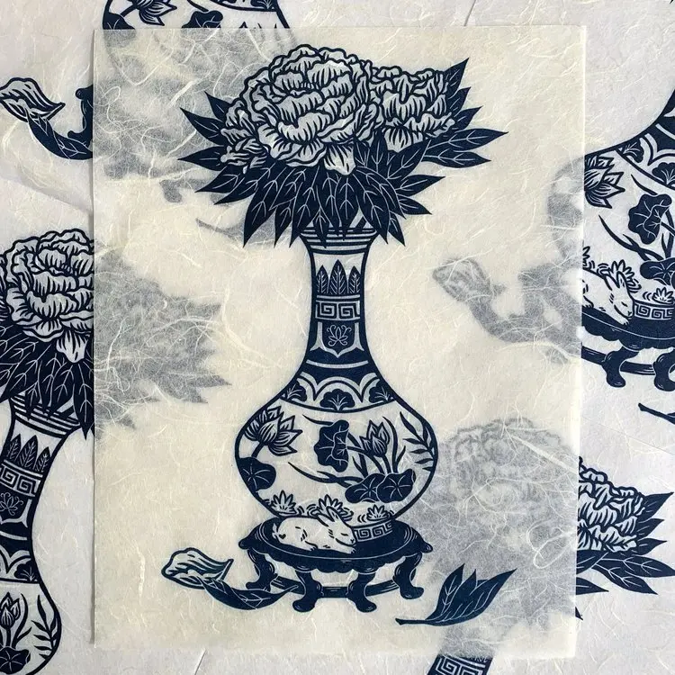 Welcome Home Linocut Print – Cozy Threshold Illustration By Huiyi Kuo 1