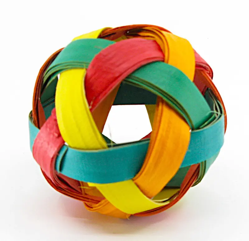 Woven Ball Foot Toy For Avian Play 1