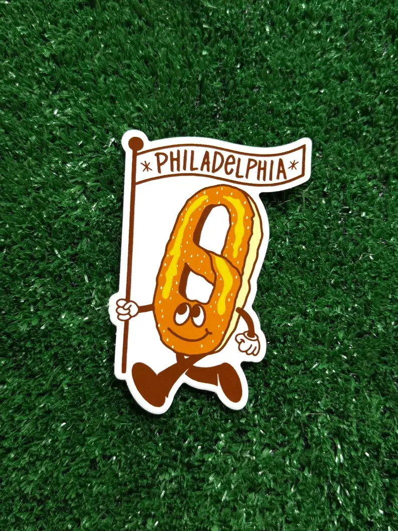 Yardsale Press Philadelphia Pretzel Icon Vinyl Sticker 1