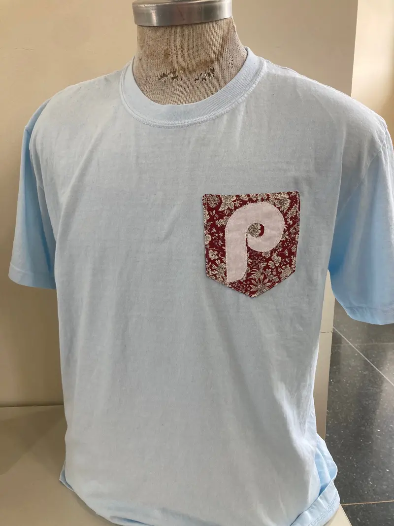 Zipped & Printed Phillies Themed Pocket T-Shirt 1
