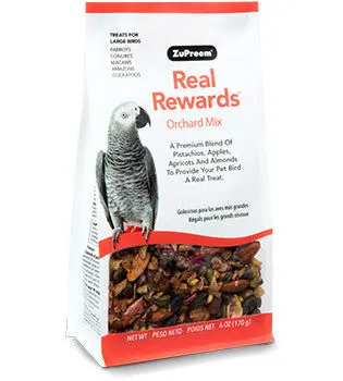 Zupreem Real Rewards Orchard Mix – 6 Oz Flavorful Snack For Large Birds 1