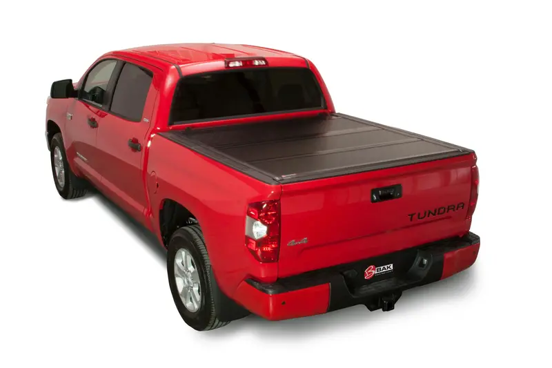 Bak Industries Bakflip Fibermax Tri-Fold Tonneau Cover With Deck Rail System For Tacoma 1