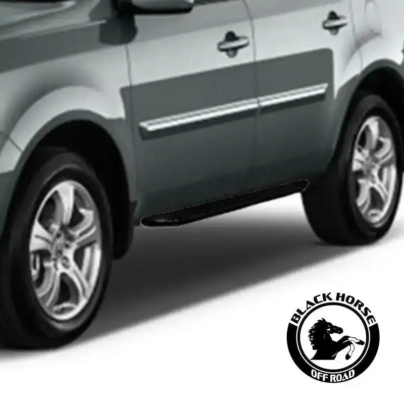 Black Horse Off Road Pr-Hop109Bk Peerless Running Boards – Black Powder-Coated Step Rails For Enhanced Access And Style 1