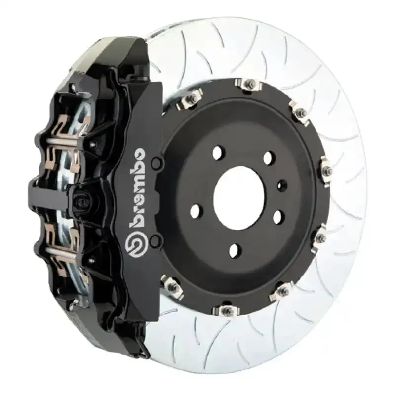 Brembo Front Gt Big Brake Kit For 2003–2008 Mercedes-Benz Sl55 Amg – 8-Piston Calipers, 380X34Mm Two-Piece Slotted Rotors, Type 3 Black Finish 1