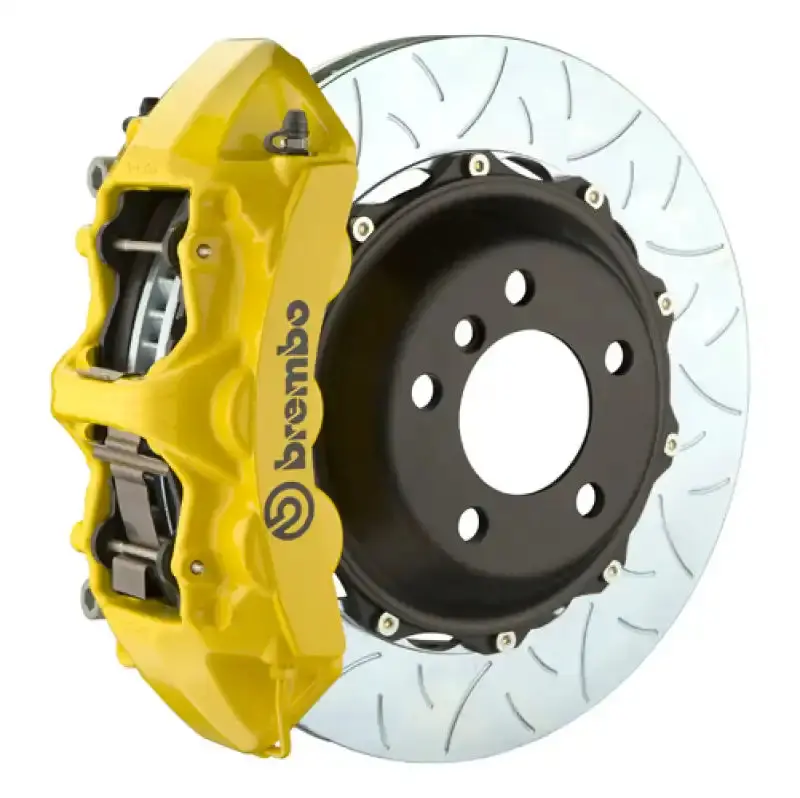 Brembo Gt Big Brake Kit For 2019+ Bmw Z4 & 2020+ Toyota Supra – 6-Piston Front Calipers, 380X34Mm Two-Piece Slotted Rotors, Type 3 Finish (Yellow) 1