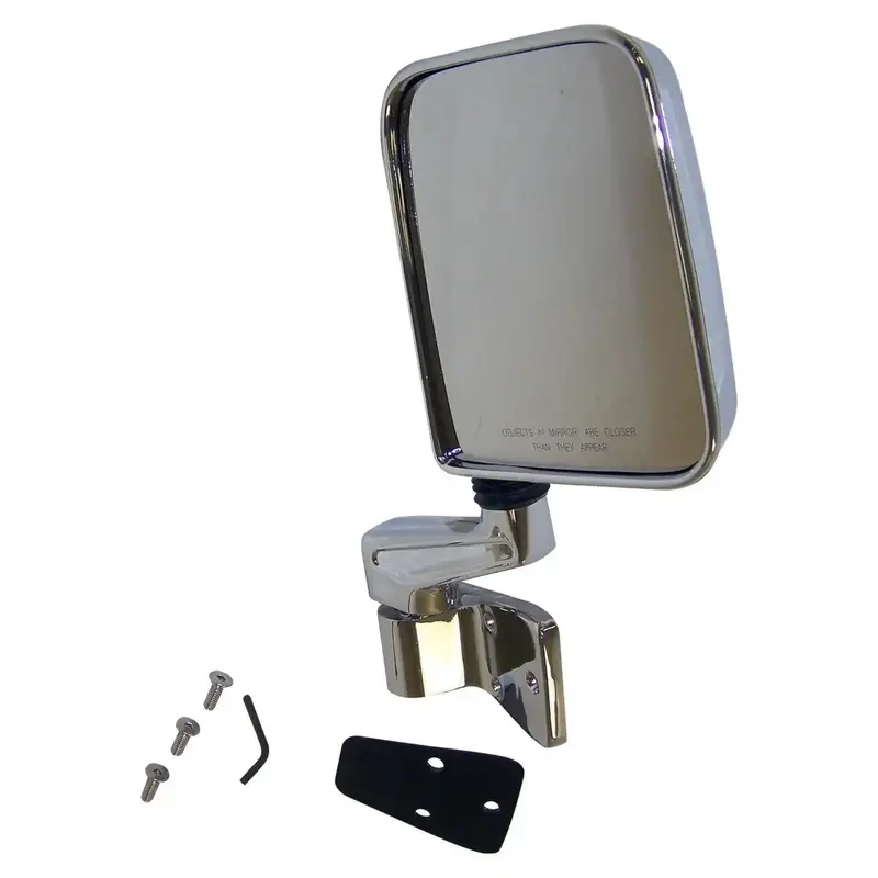 Crown Automotive Chrome Right Side Mirror Assembly – Fits 1987–2006 Jeep Wrangler Yj/Tj (1987–2002 Style) 1