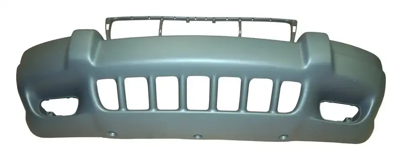 Crown Automotive Front Bumper Fascia Replacement For Jeep – Brownstone Finish With Integrated Fog Lights 1
