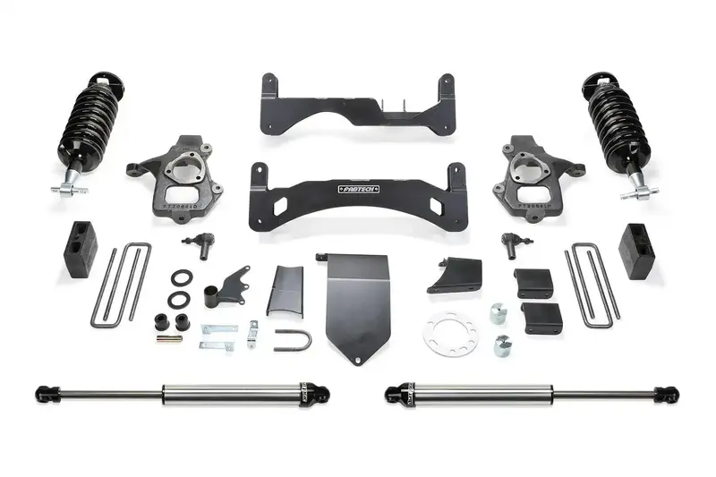Fabtech 6-Inch Performance Lift Kit With Dual-Linked Geometry For 2014–2018 Gm C/K1500 Trucks (Includes Upper Control Arms) 1