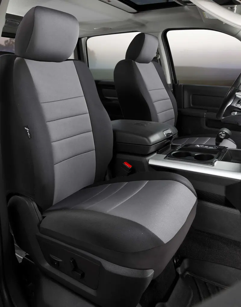 Fia Np90 Series Neoprene Seat Cover – Custom Fit, Black/Gray Center Panel 1