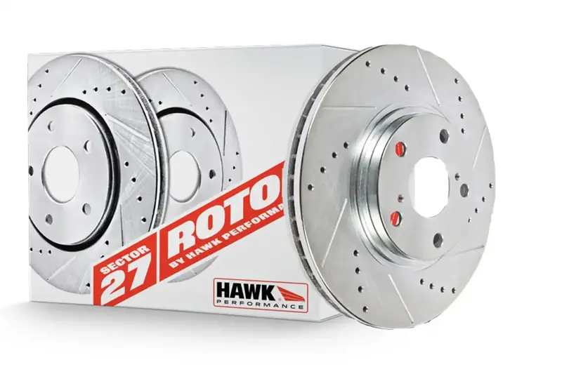 Hawk Performance Sector 27 Slotted Front Brake Rotors – Hr4255 (Limited Stock) 1