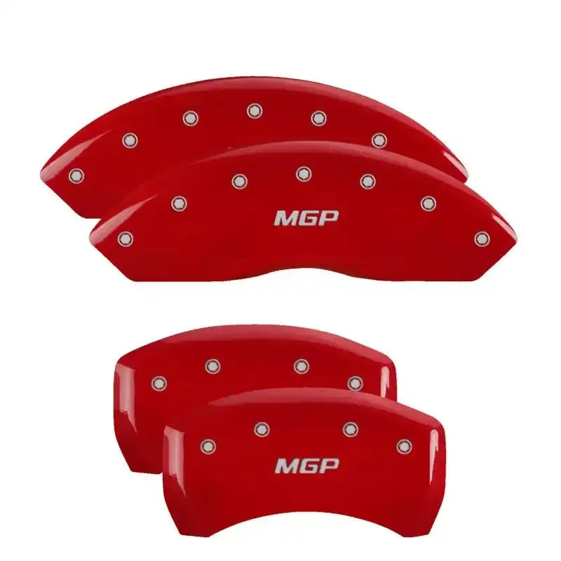 Mgp Engraved Caliper Covers – Front And Rear, Pontiac Red With Silver Detailing 1
