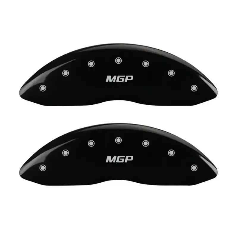 Mgp Engraved Front Caliper Covers – Black Finish With Silver Accents 1