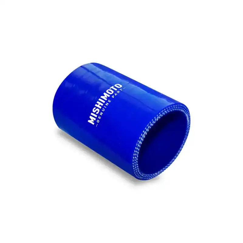 Mishimoto 1.75-Inch Straight Silicone Coupler – Blue Anodized Aluminum Reinforcement Band For High-Pressure Intake Systems 1