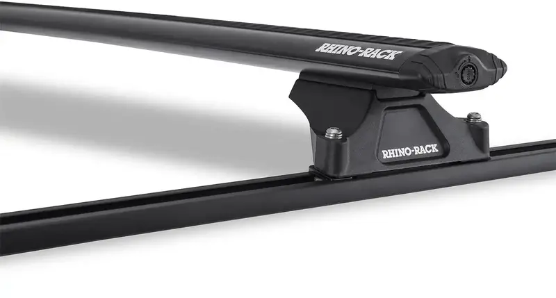Rhino-Rack Vortex Rltp Roof Rack System – Black Track Mount, 2-Bar Setup 1